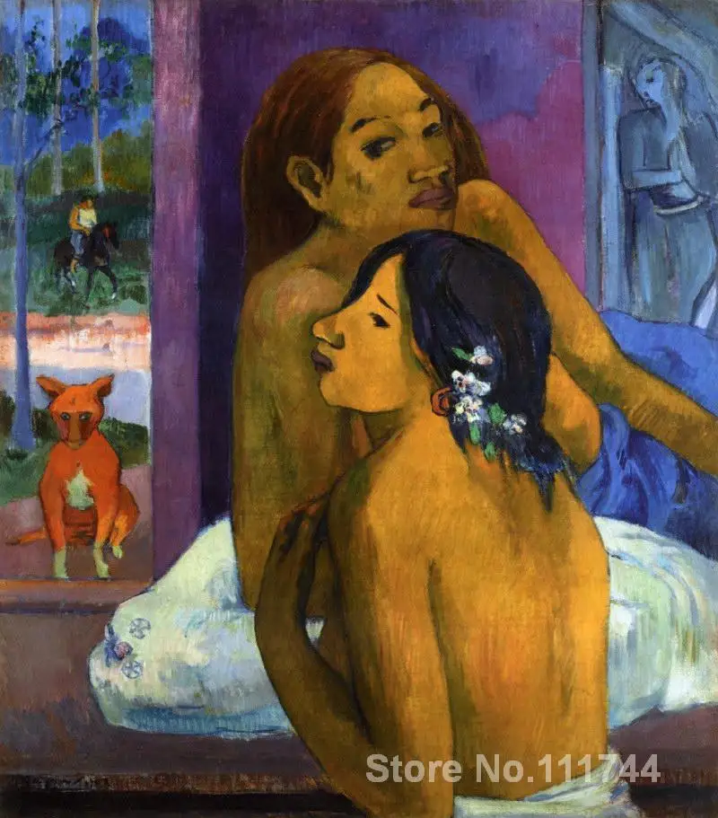 

modern art for bedroom Flowered Hair Paul Gauguin paintings Hand painted High quality