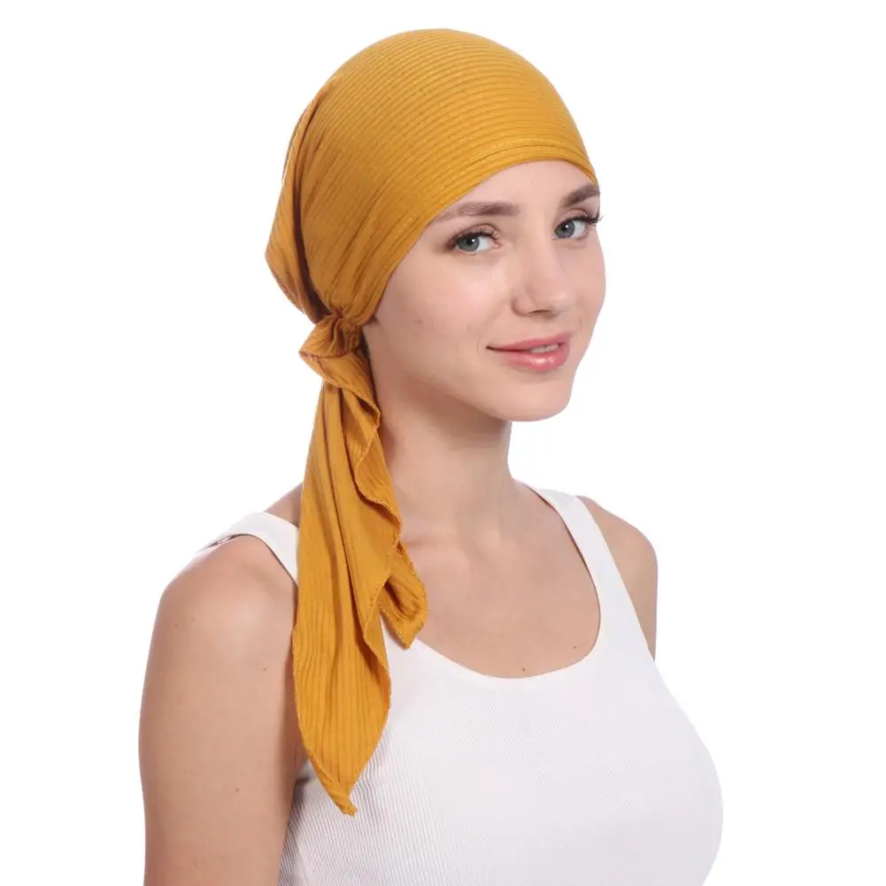 

Women's Headscarf Scarf Bandanas Multipurpose Headwear Chemotherapy Cap Hair Loss Sleep Nightcap Turban Caps