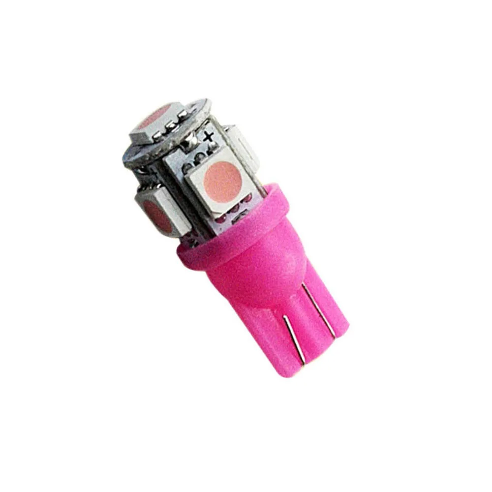 YSY 100 шт T10 светодиодный 5SMD 5050 W5W 194 внутренняя Лицензия Пластина светлый купол
