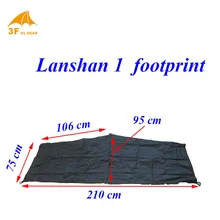 Lanshan 1 отпечаток 15d silnylon Сверхлегкий грунт
