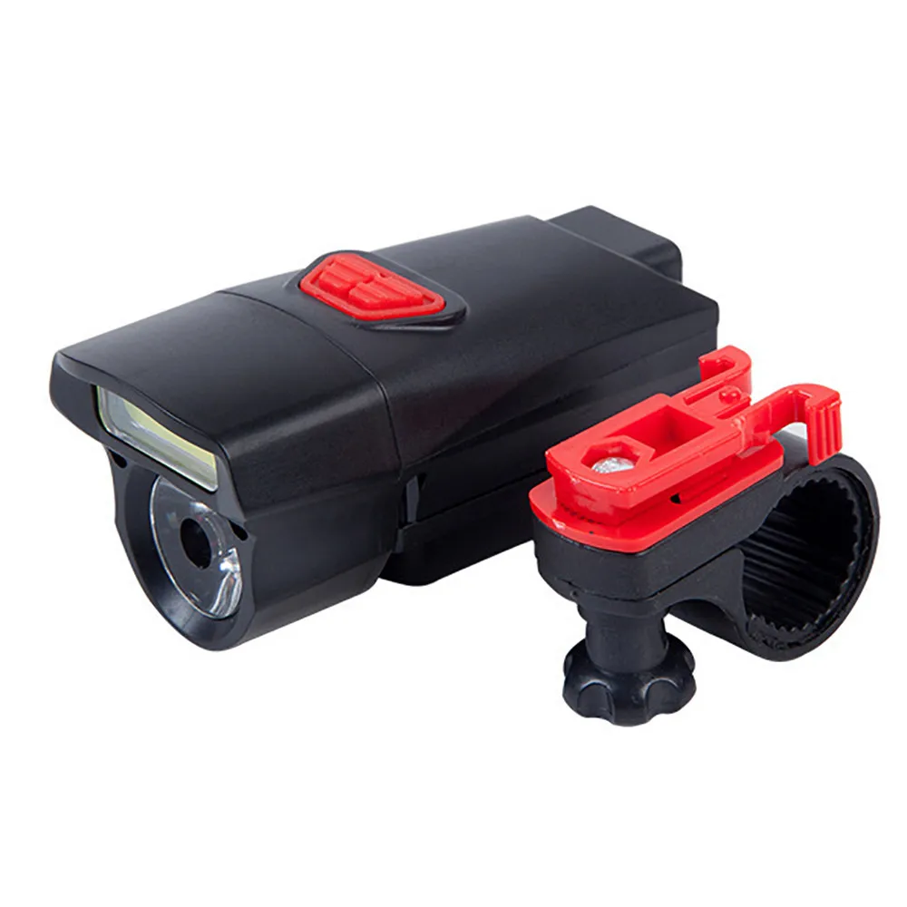 

ISHOWTIENDA Usb Rechargeable Bike Light Front Handlebar COB LED Bike Light Front Rear Tail Helmet Flashlight Lamp 6 Modes AAA