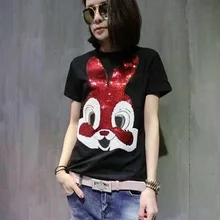 Весна тяжелая промышленность бусины Вышивка милые большие уши кролик пайетки для поделок патчи