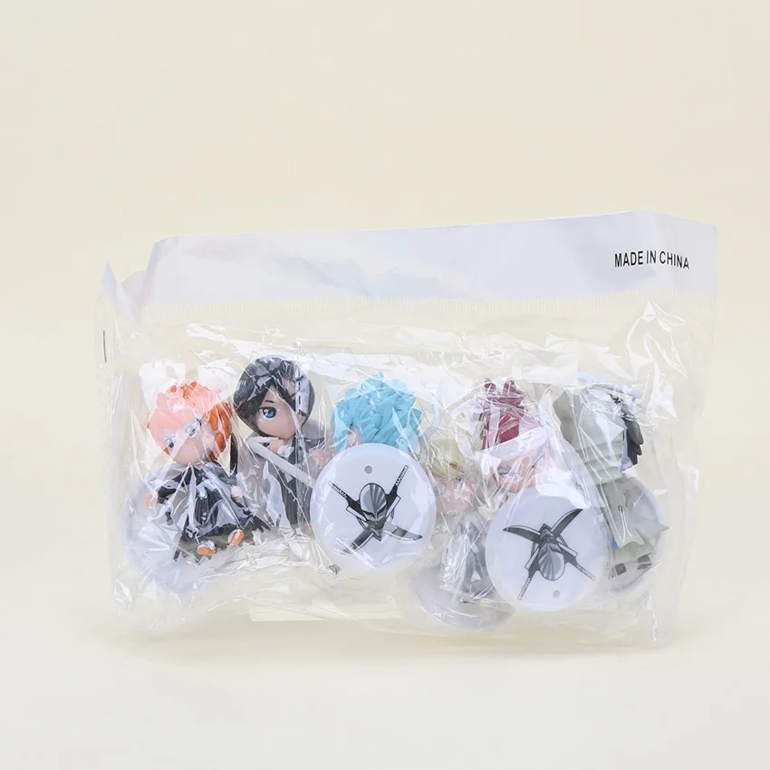 Экшн фигурки из ПВХ 6 шт./компл. аниме отбеливатель Ichigo Ulquiorra cifer Renji Gin