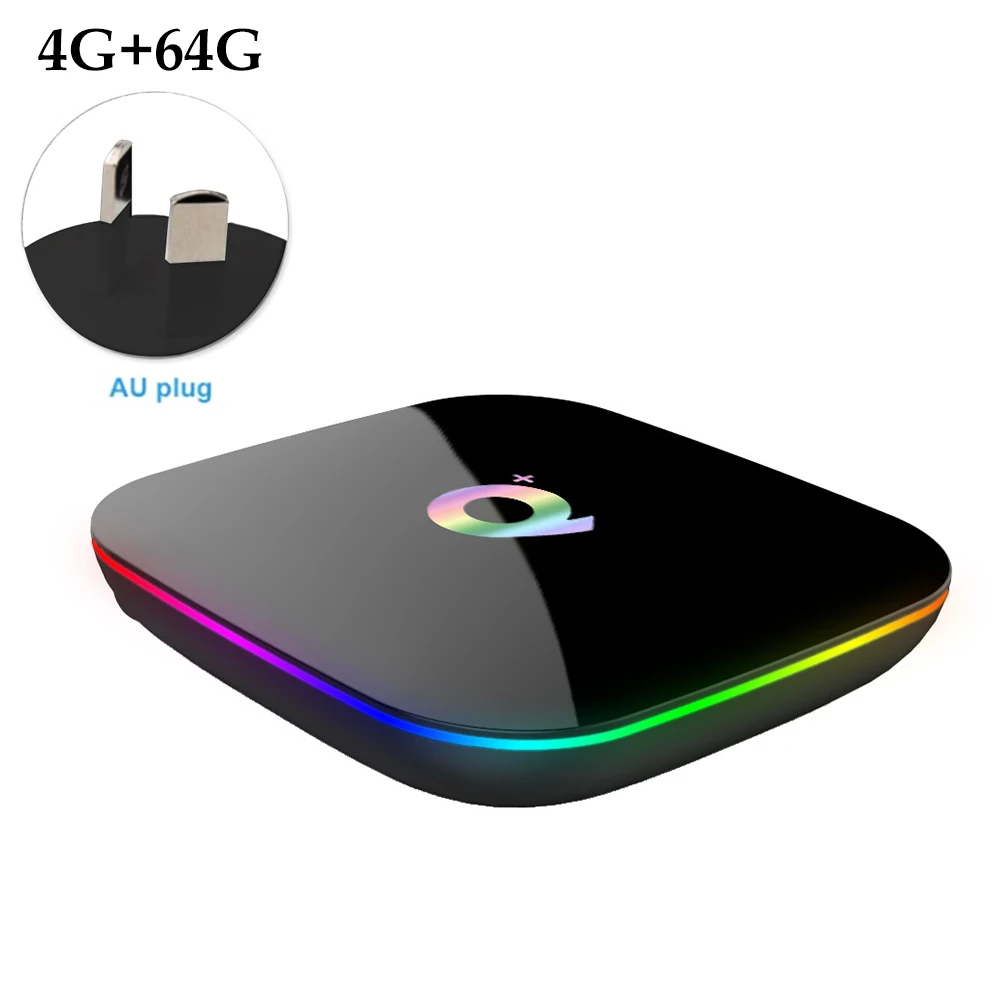 

6K High Speed Dual Media Player Home TV Box Smart WIFI Quad Core Plastic Adapter With Remote Control HDMI USB For Android 8.1