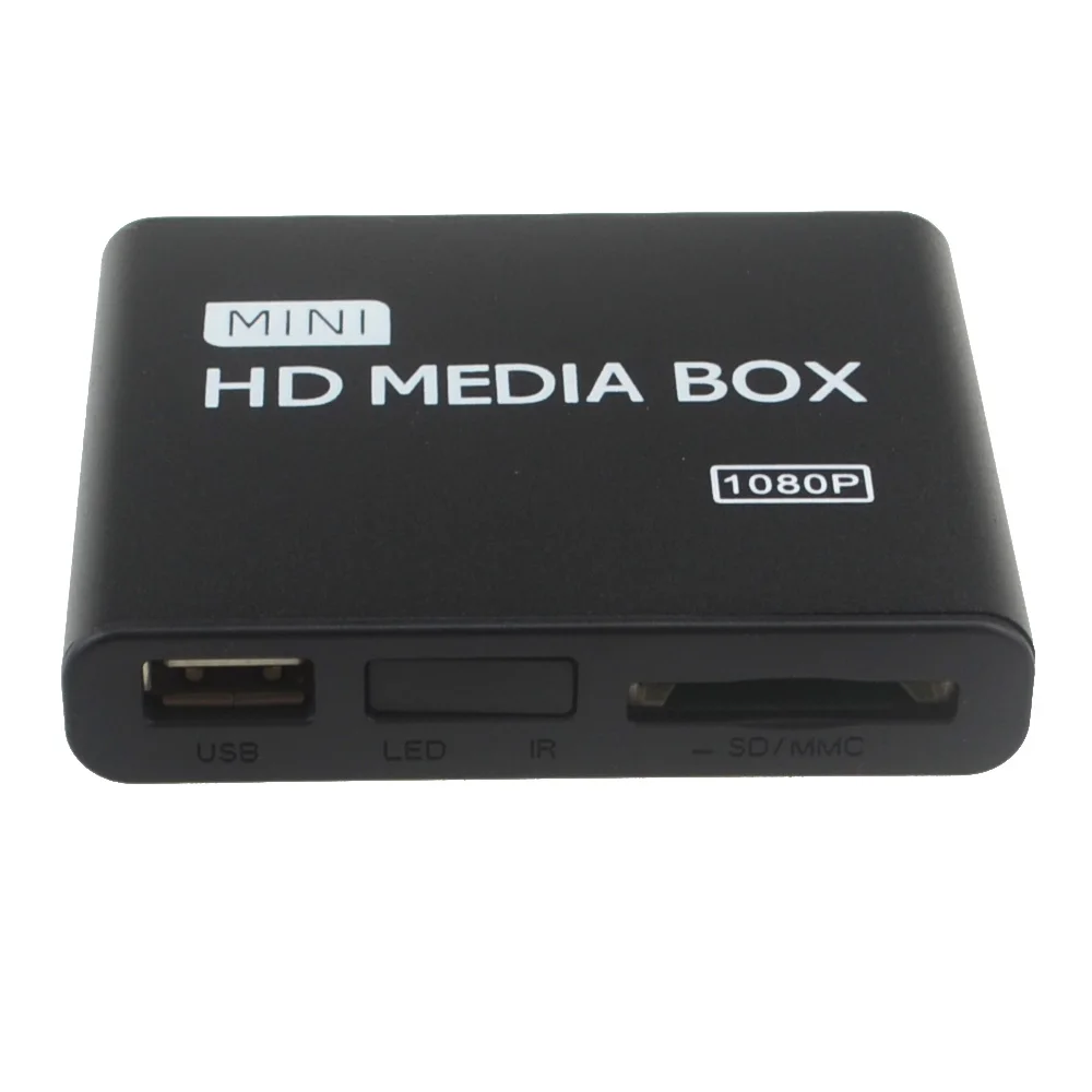 Бренд NewMini Full HD 1080p USB внешний HDD плеер с SD MMC кардридер хост поддержка MKV HDMI HDD медиаплеер 12002163