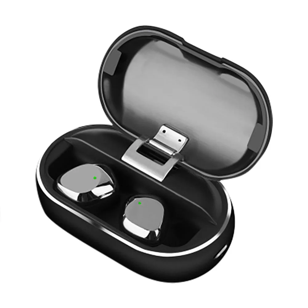 2019 New Mini ergonomic design bluetooth 5.0 True Wireless Earbuds Smart Waterproof Stereo Hifi Earphones With Charging Case #A