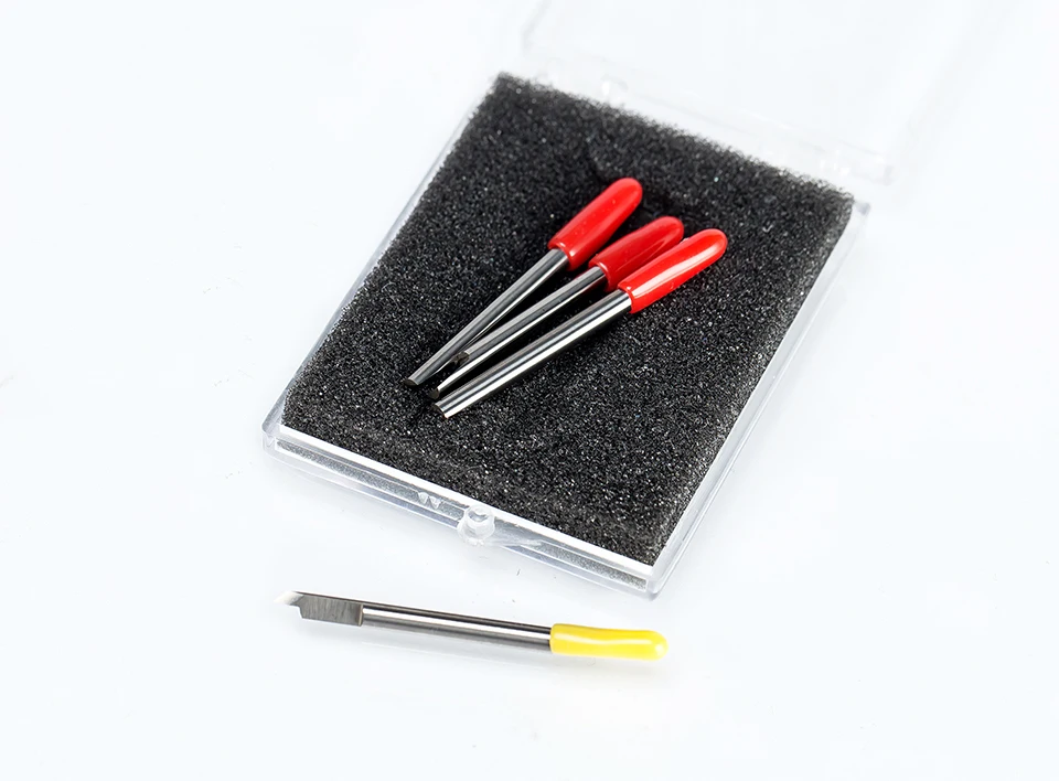 HUHAO 5PC/lot SUMMA T Cutter 30/45/60 Degree Tungsten blades Cutting Plotter Vinyl Cutter Knife For SUMMA T type blades