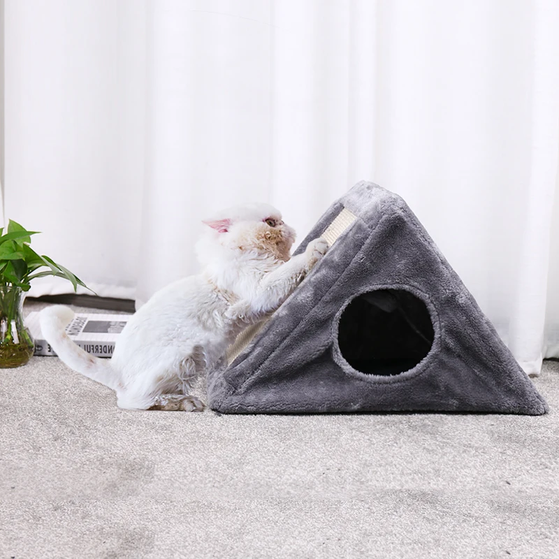 Funny Cats Scratcher Boards Natural Caught Toy Cat Climbing Frame Kitten 130CM Cat Playing Tunnel Toy with Ball Small Cat Houses