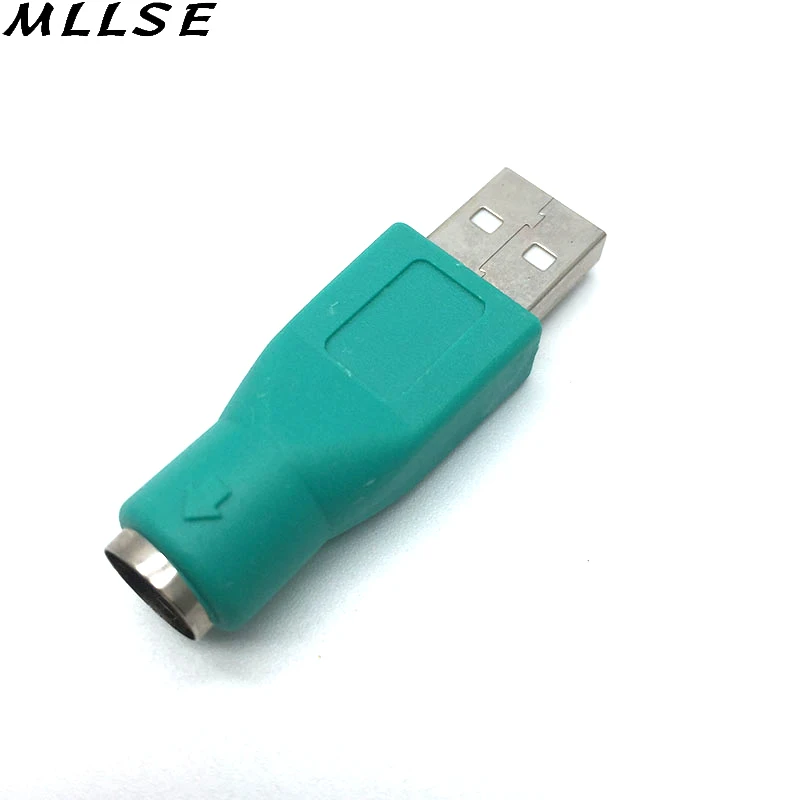 MLLSE 1 шт. USB штекер для PS2 конвертер адаптер Женский старого ПК Компьютерная
