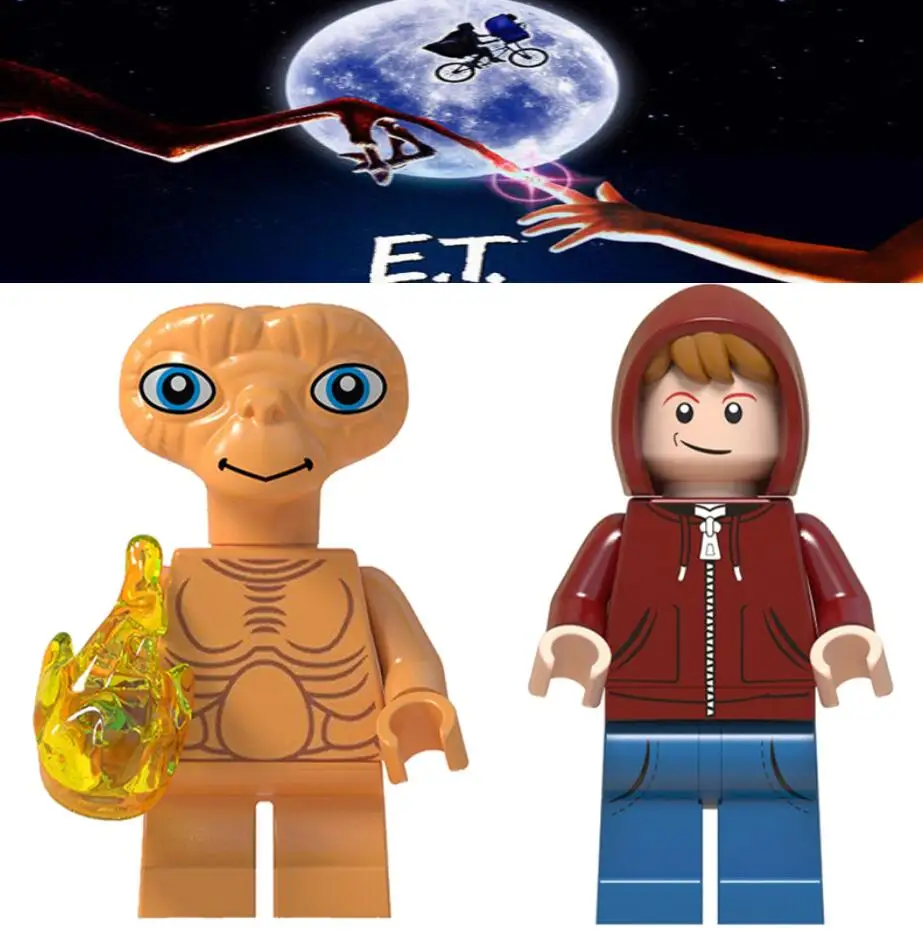 

E.T. Legoings Extra-Terrestrial Character Science Fiction Movie Film Alien Building Blocks Bricks Toys for Children Gifts Kids