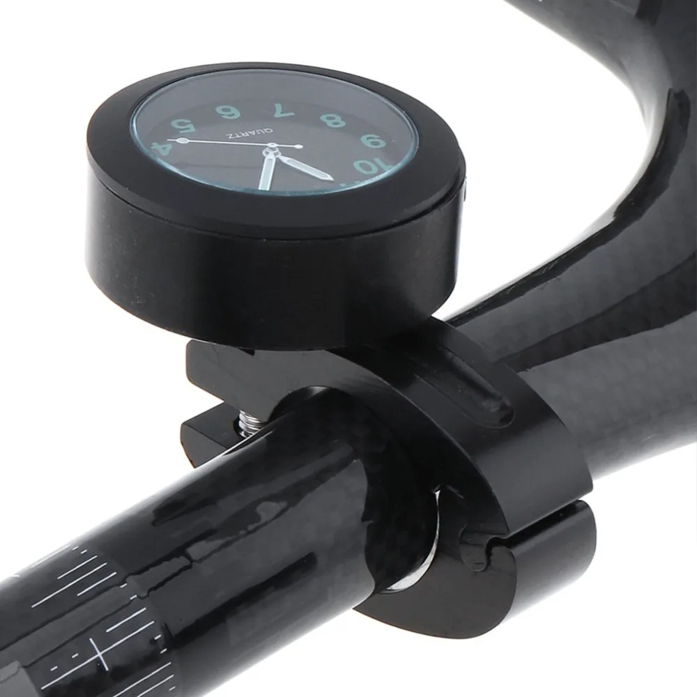 Универсальные водонепроницаемые часы с рисунком «велосипед» растут в темноте часы мотоцикл алюминиевый сплав Циферблат мини для крепления руля велосипеда