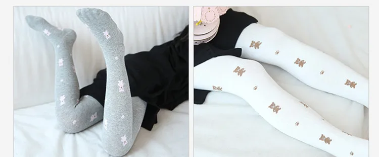 Girls Baby Tights Pantyhose Spring Autumn Cotton Bears Tight 11