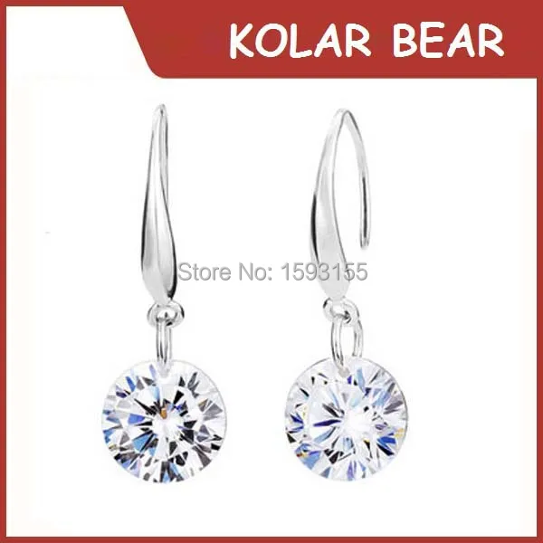 Top selling alargador de orelha 925 silver sterling Long Crystal Colorful Rhinestone Earrings for 2015 | Украшения и аксессуары