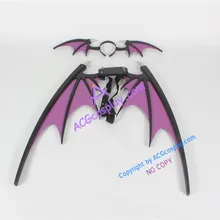 Вампир Темный Сталкер Морриган Aensland крылья и повязка на голову реквизит косплей реквизит ПВХ сделано ACGcosplay