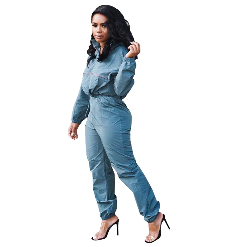 

Two Piece Set Tracksuit Women Sportwear Drawstring Crop Top Sweatshirt and Ankle Length Pants Jogging Femme Casual Sport Suit