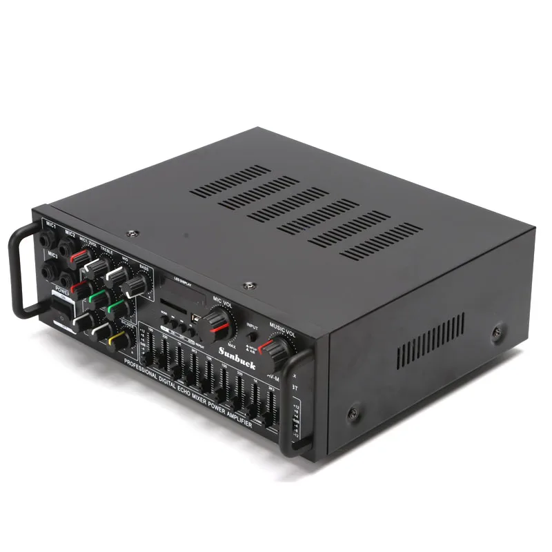KYYSLB AV MP326BT высокой мощности 300 Вт * 2 110 В 220 в 12 0 Bluetooth усилитель домашний караоке OK EQ