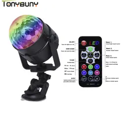 4 м провода Usb Mini RGB 3 Вт хрустальный магический шар Led этап лампы DJ КТВ для дискотеки праздничное освещение Звук ИК дистанционное управление