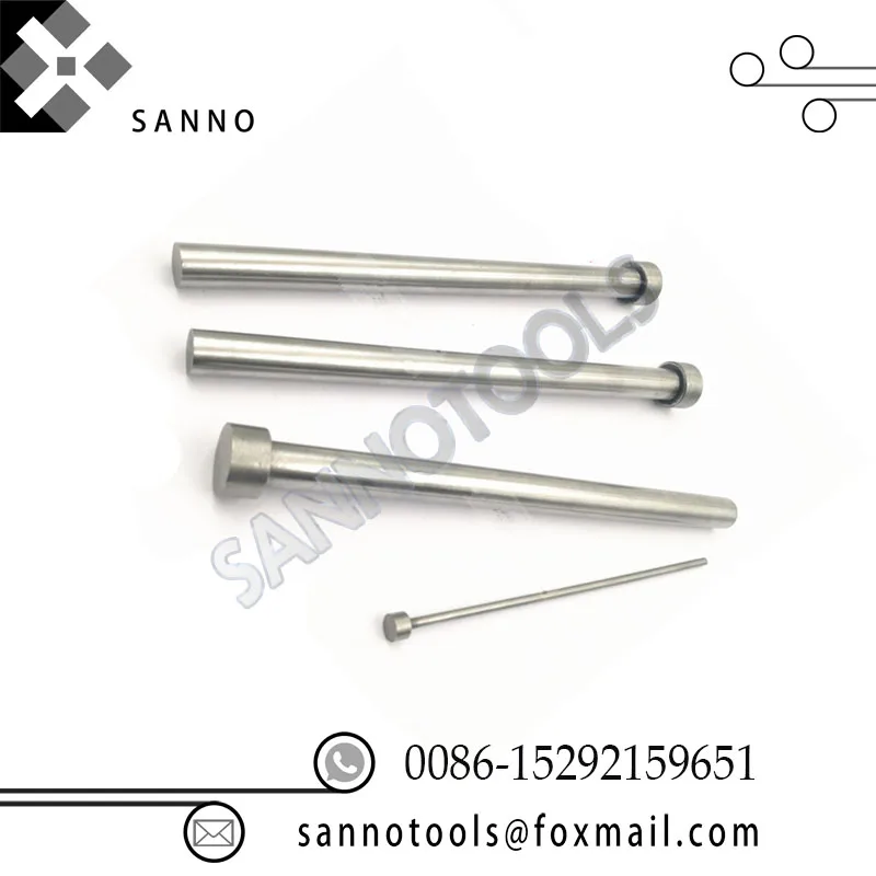 Mould strainght ejector pin diameter 5mm, 5.5mm, 6mm length 100mm, 150mm, 200mm, 250mm, 300mm flat thimble, metal pin punch