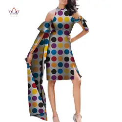 Новые платья с длинным рукавом Bazin Riche африканские платья для женщин Дашики вечерние длинные платья африканская одежда для женщин AT4078