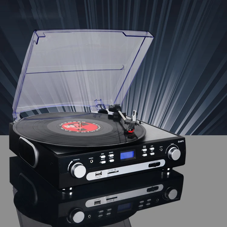 Antique Vinyl LP phonograph record player gramophone modern U disk