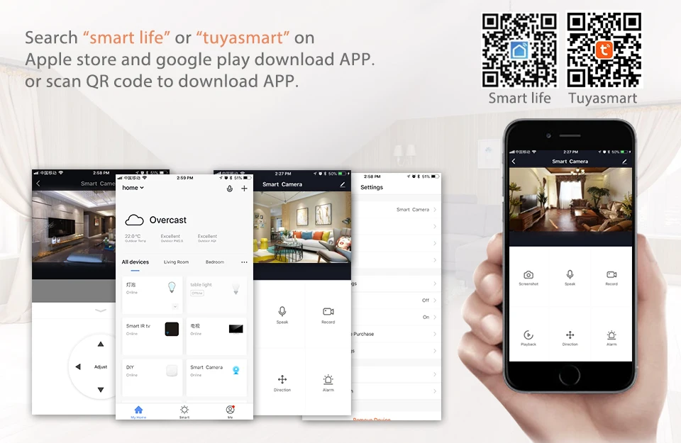 Tuya Smart life WiFi IP камера 1080P домашняя наружная камера системы безопасности ночного видения инфракрасная двухсторонняя аудио