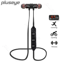 Pluseye Magnetic Bluetooth Headset Wireless Earbuds Stereo Sport earphone with Mic for Xiaomi iPhone fone de ouvido