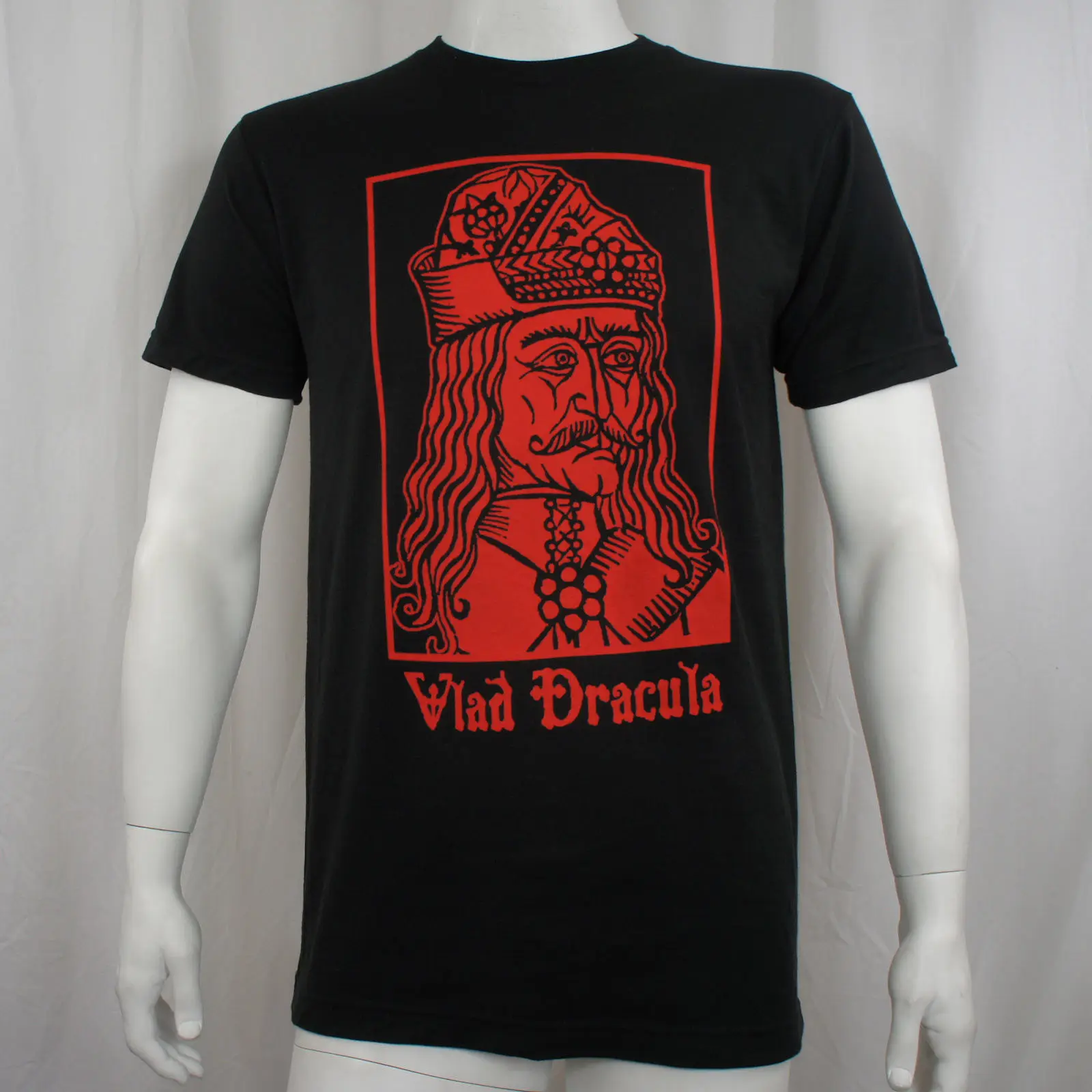 DRACULA VLAD TEPES The Impaler фото портретная футболка s m l xl XXL летний стиль мужские футболки