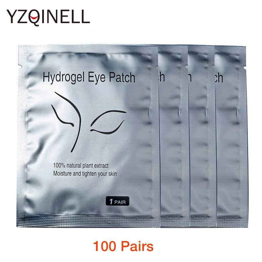 

100pairs/Lot Lash Patches Under Eye Pads for Eyelash Extensions Paper Patch Eye Tips Sticker Wraps Eyelash Extension Tools