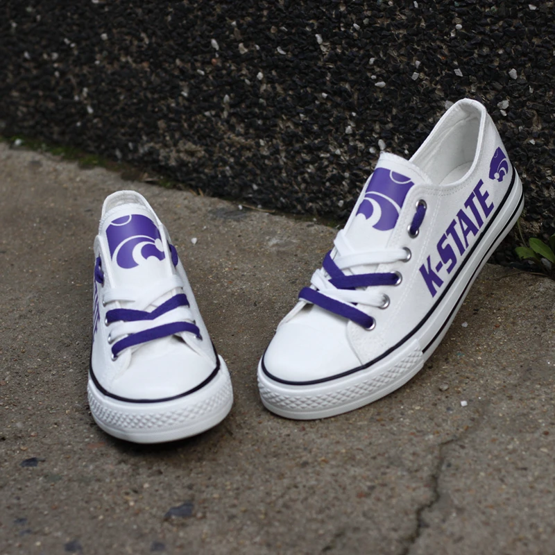 T Shipping Kansas Drop 0000 Hommes Amérique Étudiants dv79 t Garçon Chaussures Noir Pour Conception Occasionnels Blanc Cadeaux State Marche dv79h Toile Fans TdxrYd1