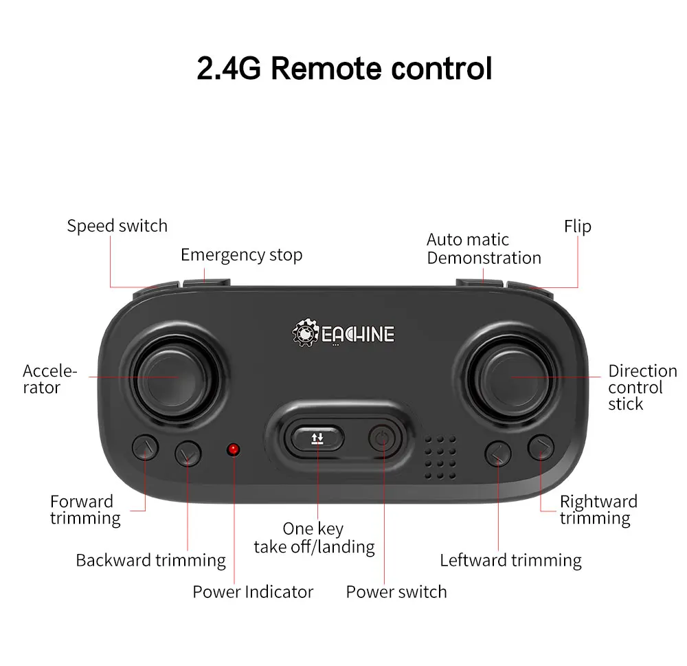 Eachine E019 2-осевой RC трюк парапланерный режим полета с режимом удержания высоты Дрон Квадрокоптер RTF