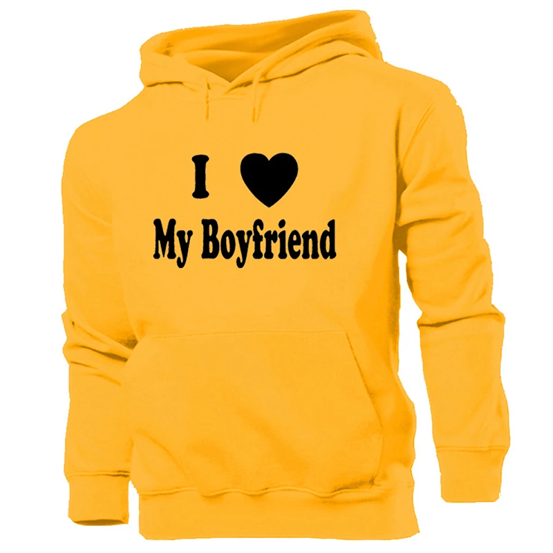 Черно белая Женская толстовка с капюшоном надписью I Love My Boyfriend Girlfriend Panic! at the Disco
