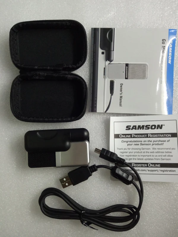 Samson Go Mic компактный портативный USB конденсаторный микрофон Запись микрофон для компьютера и ноутбука