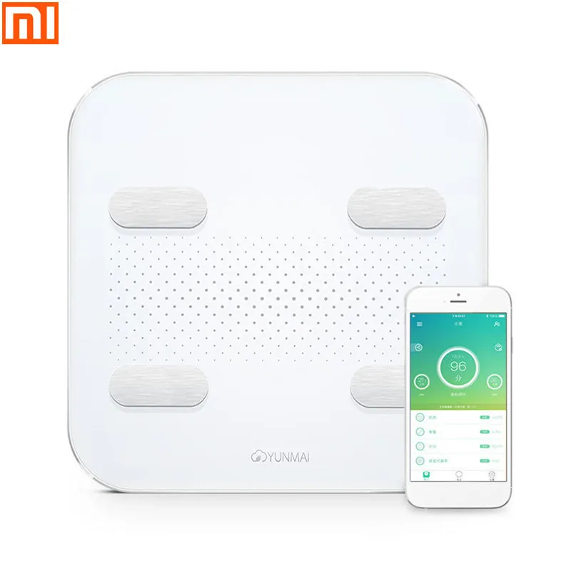 

XIAOMI YUNMAI Intelligent bluetooth Body Fat Scale Smart APP Fat Weight Scale LED Display USB Charging Support Android And IOS