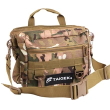 TAIGEK Портативный многофункциональная холщовая рыбалка катушка для приманки плеча поясной рюкзак мешок удочку посылка