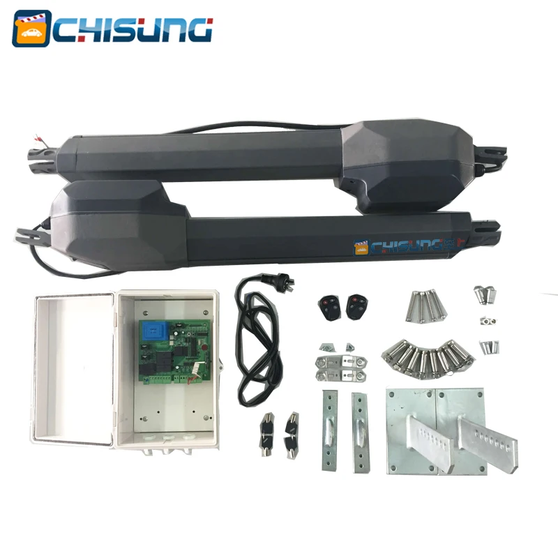 US $272.60 Electric Swing Gate Opener 500 KG Operator With 2 Motor 2 Remote Control