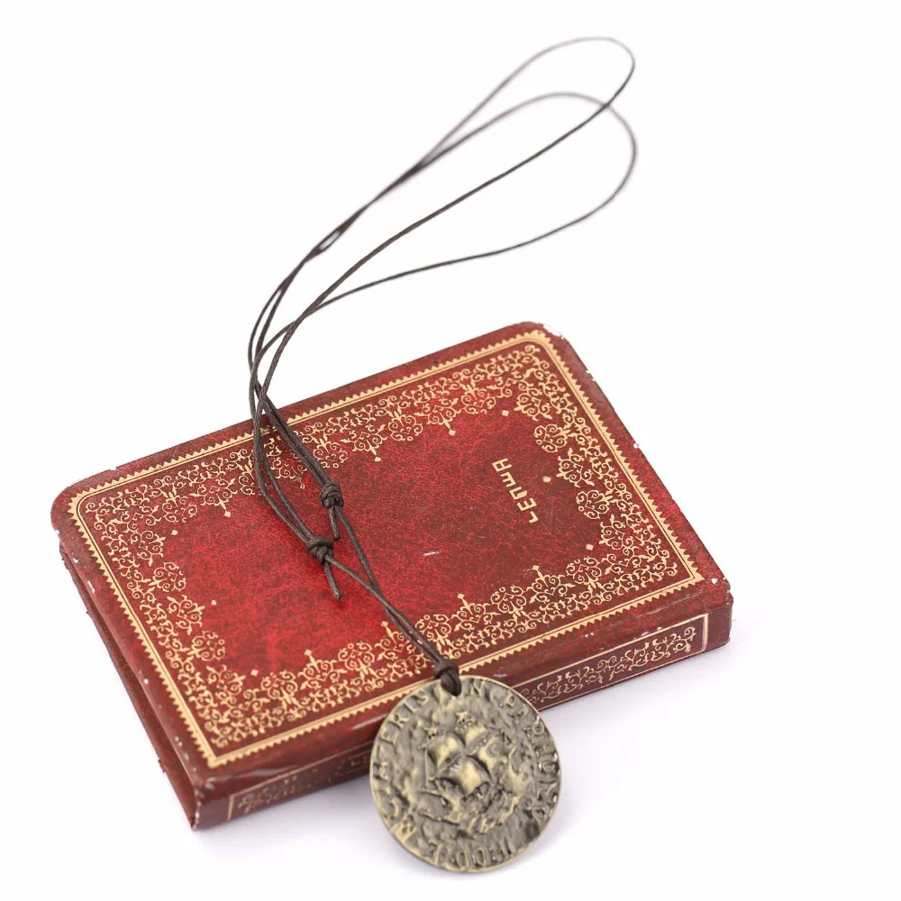 

HOT!!!PS4 Uncharted 4 A Thief's End Metal Pendant Necklace Limited Collection Pirate Gold Coin Game Pendant Metal Keychain