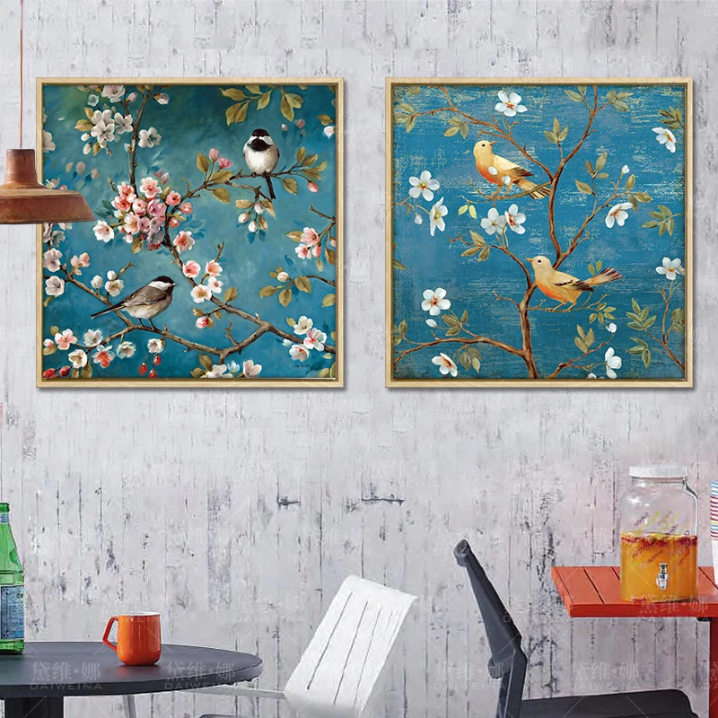 Needlework DIY cross-stitch Full embroidery kit Plum Flower Lucky Bird print pattern cross stitch cross stitch kit cross stitch tools