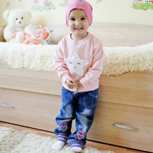 Новое поступление свитеров для маленьких девочек детские толстовки с капюшоном на зиму, весну и осень свитер с длинными рукавами детская футболка, комплект одежды