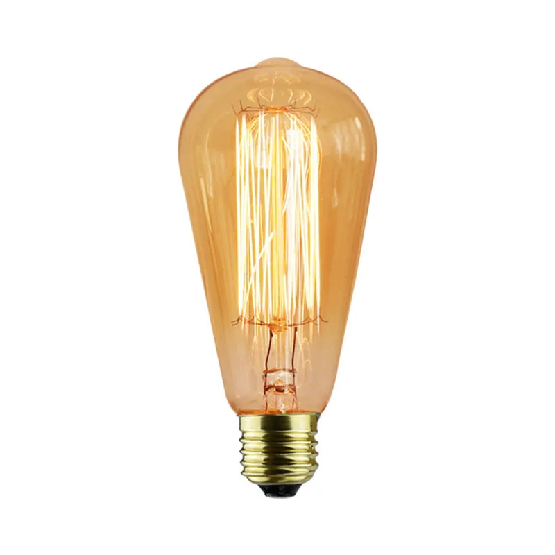 

6pcs/set Beautiful 220V E27 bulb 40W Edison ST64 filament Bulb Led lamp lampada for home incandescent decor