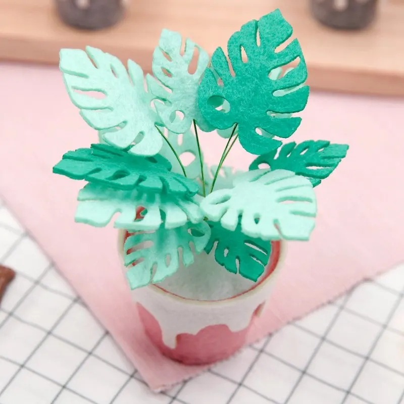 6 стиль Botany фетровая коробка для игрушек DIY ремесло кактус суккулент растения листья тема ручной работы шитье Войлок цветок для украшения офиса и спальни