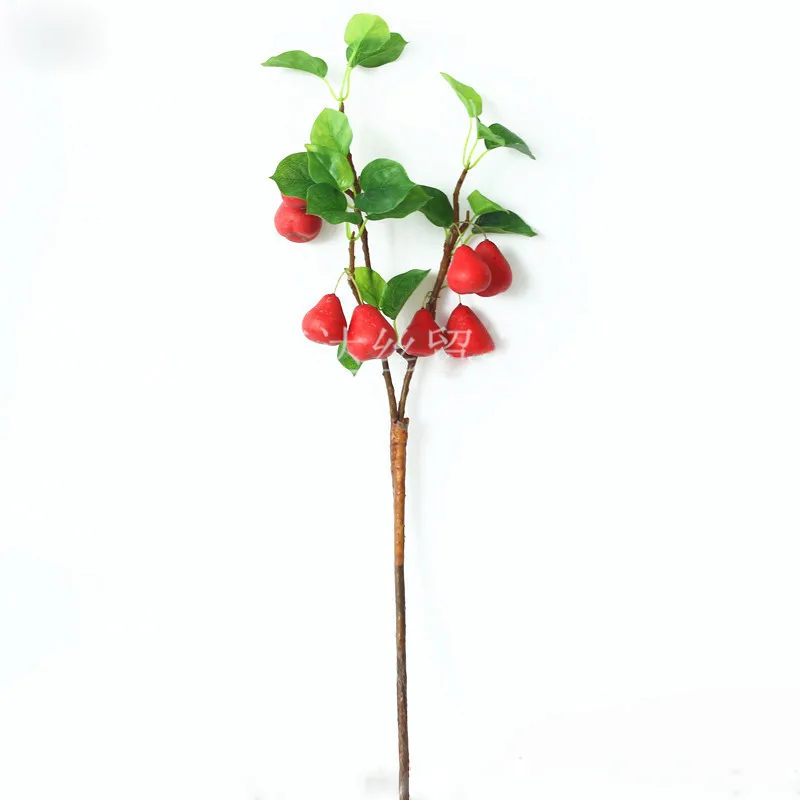 Цветы искуственные искусственный цветок длинная ветка одной хурмы граната ягоды яблока искусственное домашнее
