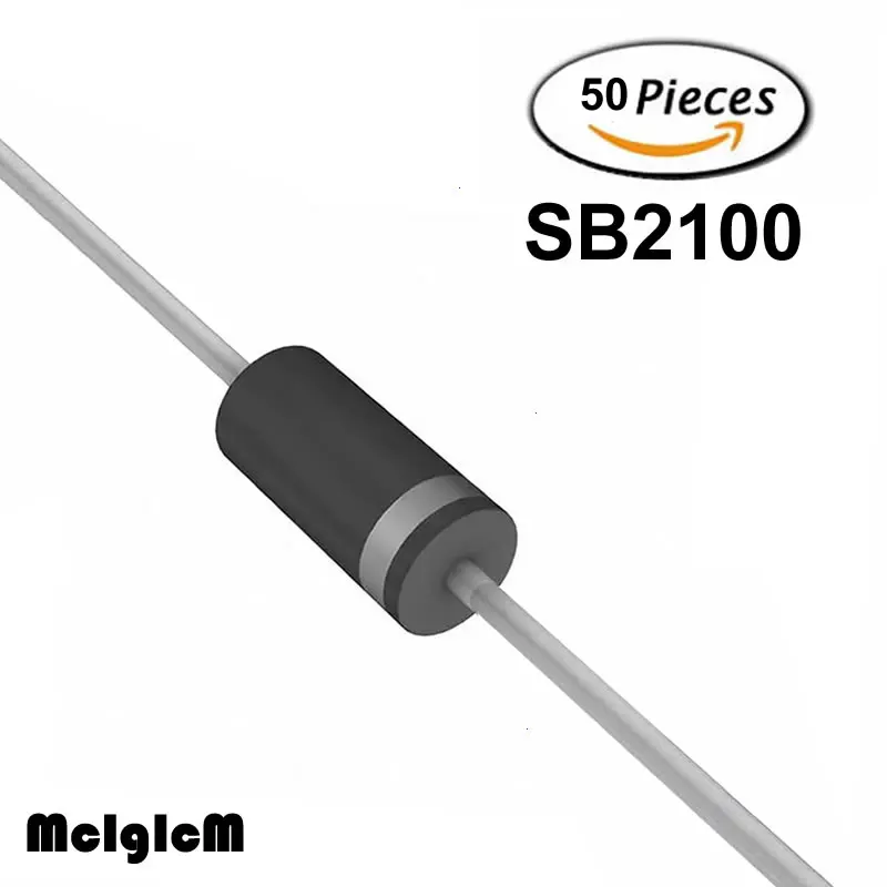 MCIGICM 50 шт DO-15 2A 100 V диод Шоттки sb2100
