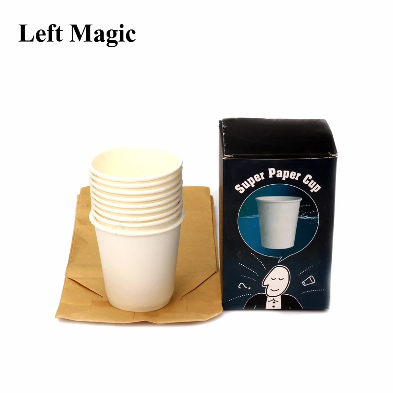 

Super Paper Cup Magic Tricks Cup Appear From Bag Magic Props Paper Comedy Stage Close Magic Street Magic Show G8134