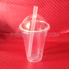 500 мл, одноразовая пластиковая чашка, прозрачная чашка для чая, фруктовый сок, чашка для напитков, песок, лед, чашка, арочная крышка, соломинка, набор 100