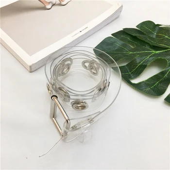 

Korean Ulzzang Preppy Style Women's Cute Transparent Belt Female Harajuku Street Fashion Buckle Waist Sweet Unisex Belts