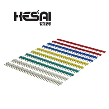 

Hot Sale 10pcs 40 Pin 1x40 Single Row Male 2.54 Breakable Pin Header Connector Strip for arduino Diy Kit