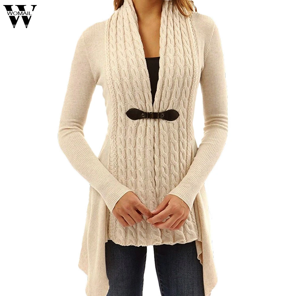 

Womail Cardigans For Women Twist Knitted Sweater Jacket Coat 2017 Autumn Long Sleeve Casual Plus Size 5XL Female Sweaters O9