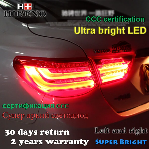 Hireno хвост лампа для Toyota Mark REIZ 2010 2011 2012 фонарь задний Парковочные тормоза