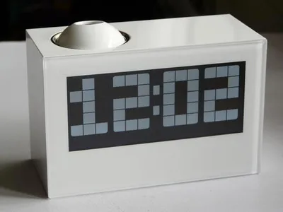 Светодиодный большой экран модный светодиодный Будильник проекционные часы Календарь ремень термометр часы