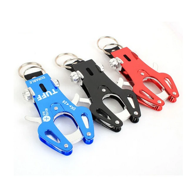 Tiger Hook Lock Carabiner Clip Hiking Climbing Tool Key Ring Keychain